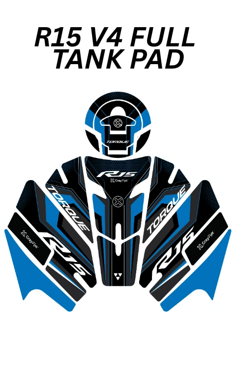 Full Tank Pad Compatible with R15 V4 | R15 V4 Sticker, Pack Of 1